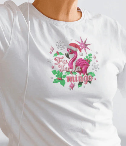 🦩🎅 Fa La La Mingo! ❄️🌟 - Women's Softstyle Tee - Whippie's