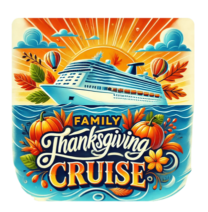 Family Thanksgiving Cruise - Ladies' V-Neck T-Shirt - Personalizable - Whippie's