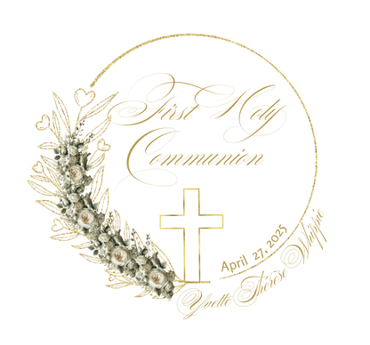 First Holy Communion Cross Necklace - A Treasured Symbol of Faith 🕊️ - Personalizable - Whippie's