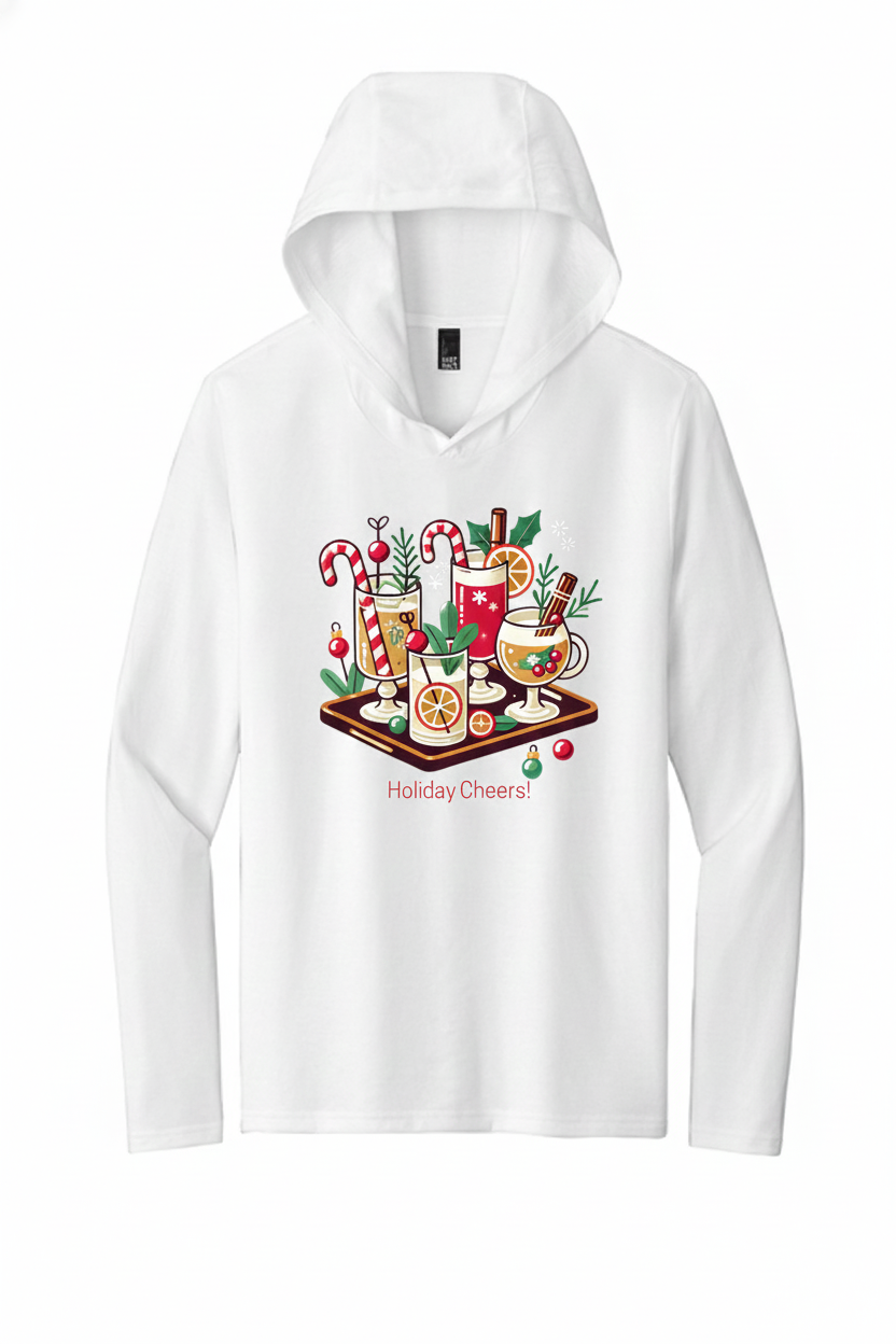 Hooded Holiday Cheers Tee