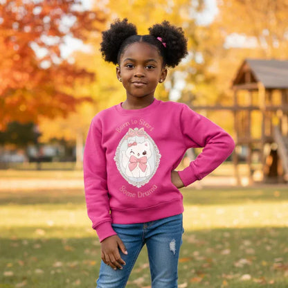 Born to Start Some Drama | Youth Fleece  Sassy Sweatshirt