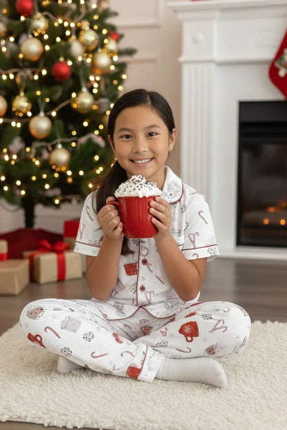 Hot Cocoa & Cookies Matching Christmas Pajamas | Child