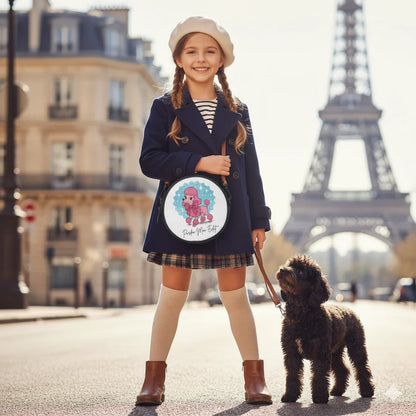 527. Pardon Mon Éclat (Excuse My Sparkle) Poddle Round Satchel Bag
