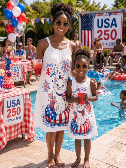 USA 250 Dress | Patriotic Mommy & Me Sundress