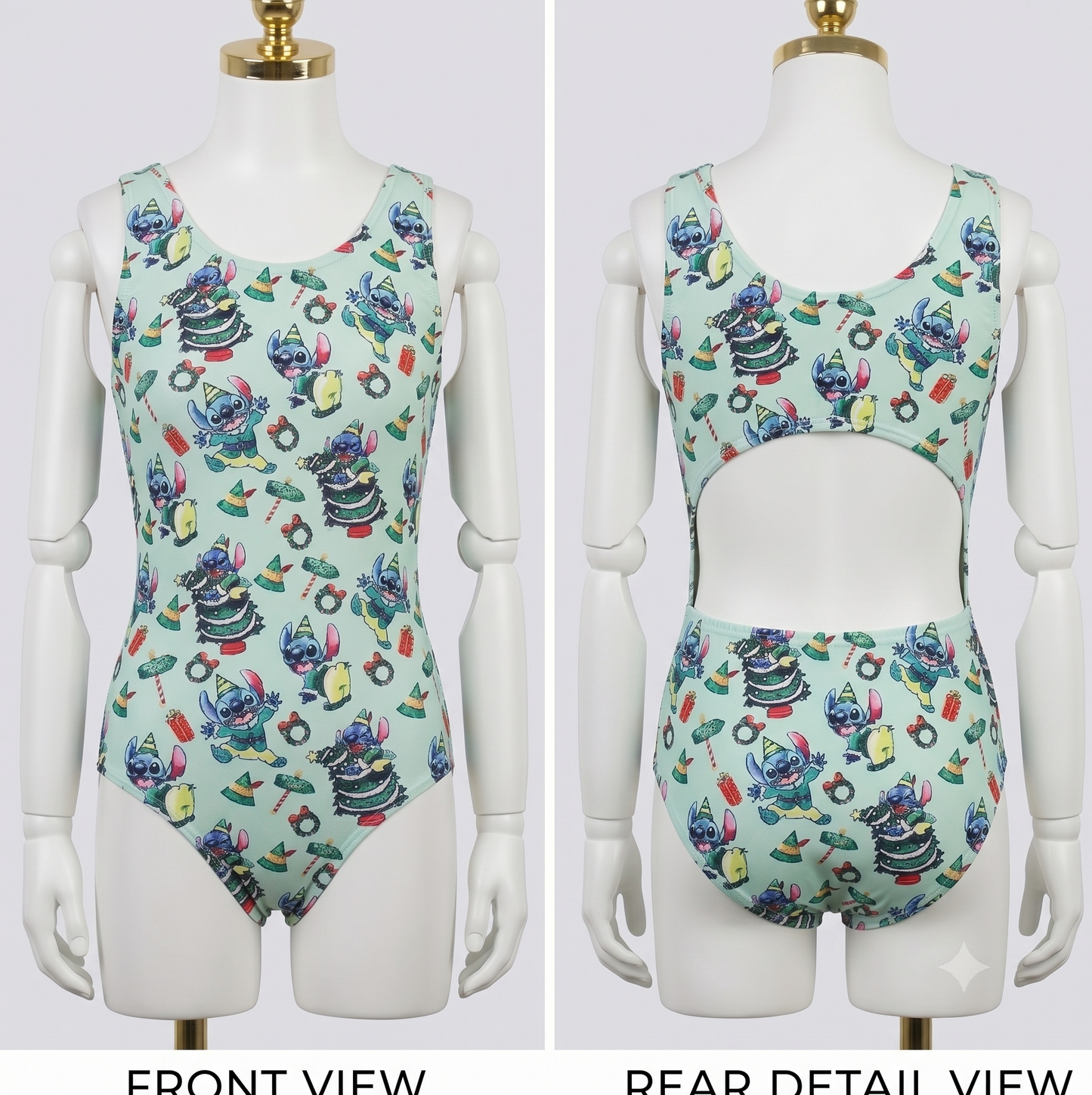 Elf Stitch Open Back Leotard | Girls Dancewear