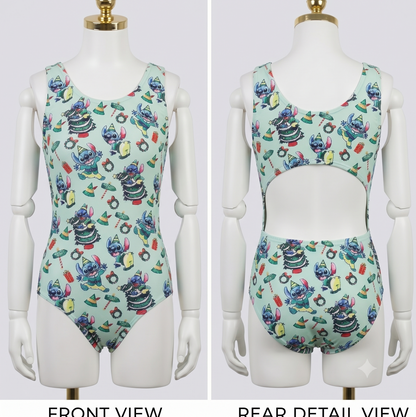 Elf Stitch Open Back Leotard | Girls Dancewear