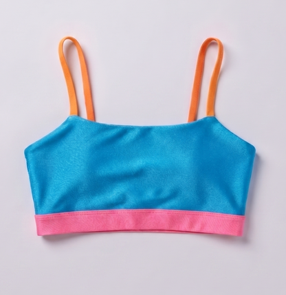 Tri-Color Girls Dance Top