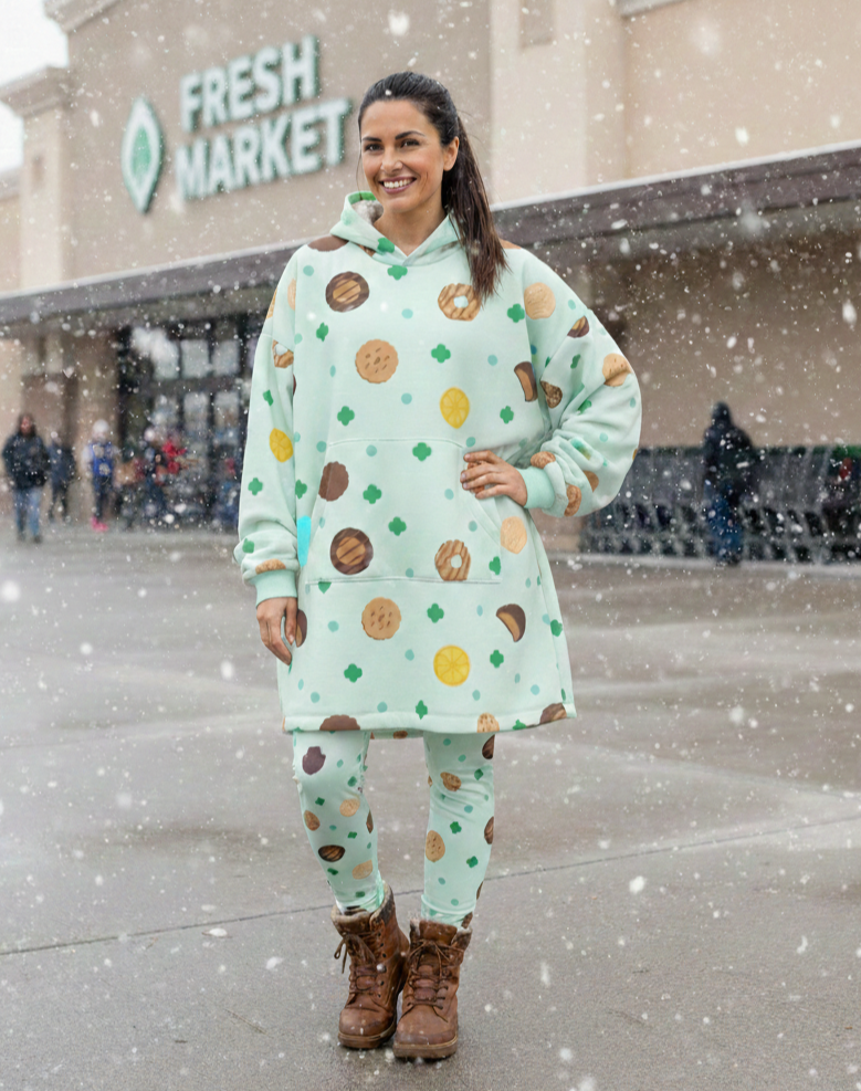Girl Scout Cookie Hoodie Blanket | Adult ABC Baker