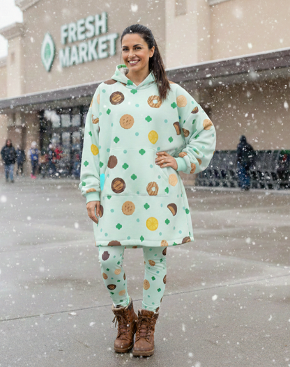Girl Scout Cookie Hoodie Blanket | Adult ABC Baker