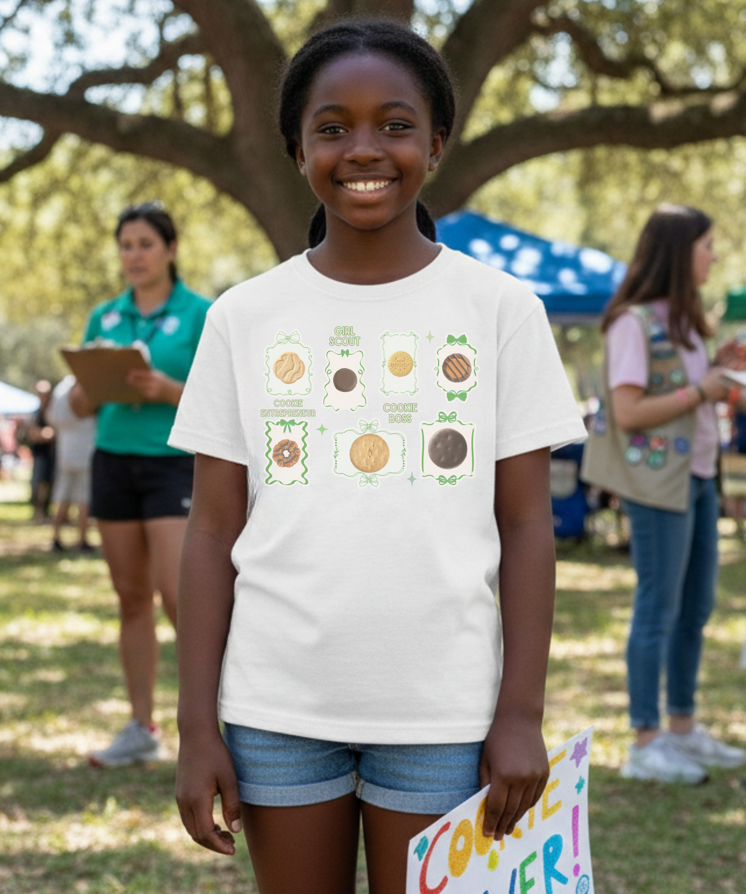 Girl Scout Cookie Tee | LBB Cookie Art Youth Tee