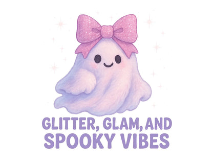 Glitter, Glam, & Spooky Vibes Women's Relaxed Tee - Whippie's