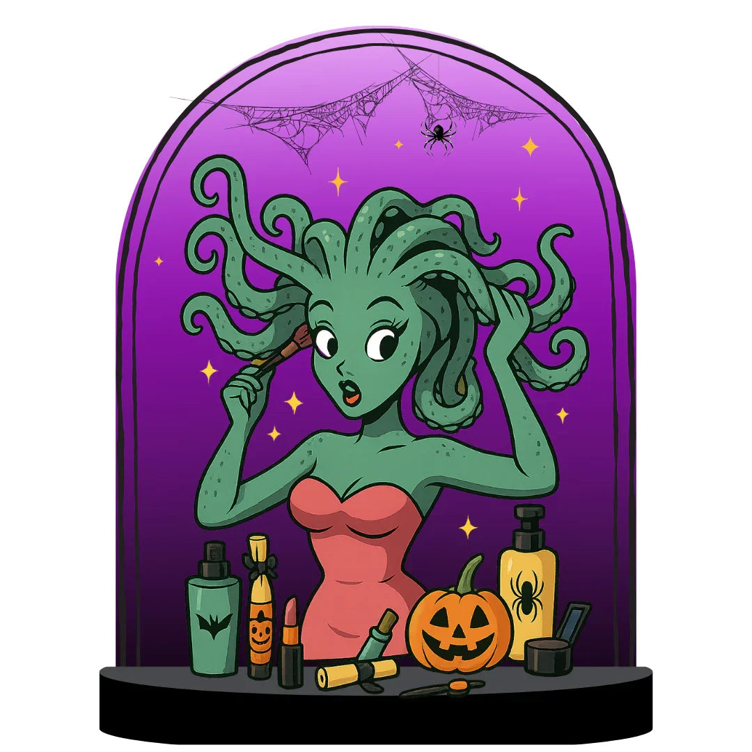 Halloween Makeup Bag | Spooky Cosmetic Organizer | Travel Toiletry Case