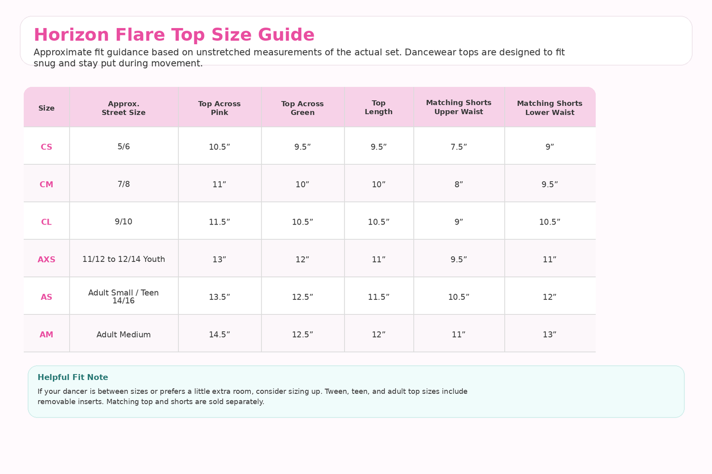 Horizon Flare Top | Girls Dancewear