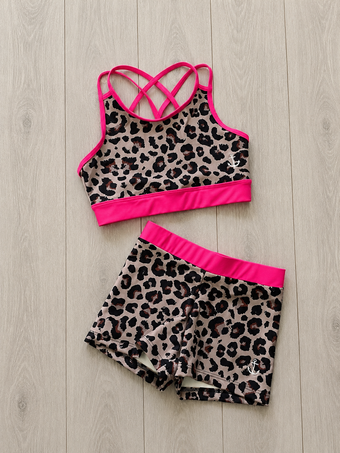 Wild Safari Mocha Muse Set girls dancewear set front view