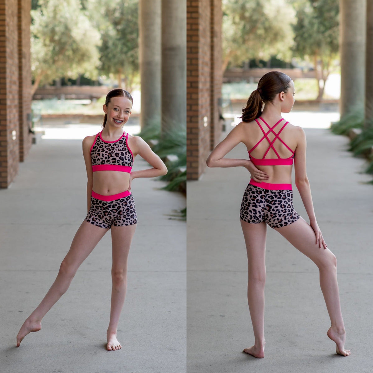 Wild Safari Mocha Muse Set girls dancewear set alternate view