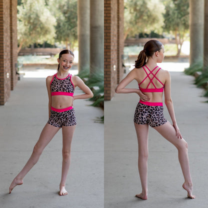 Wild Safari Mocha Muse Set girls dancewear set alternate view