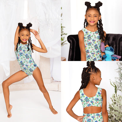 Elf Stitch Open Back Leotard | Girls Dancewear
