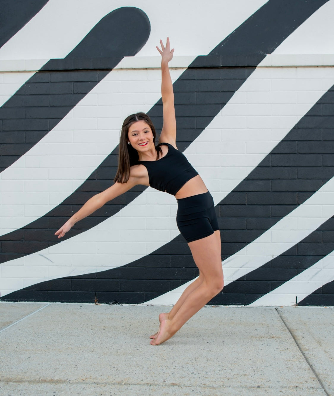 Fin Favorite Black Shorts girls dance shorts detail view