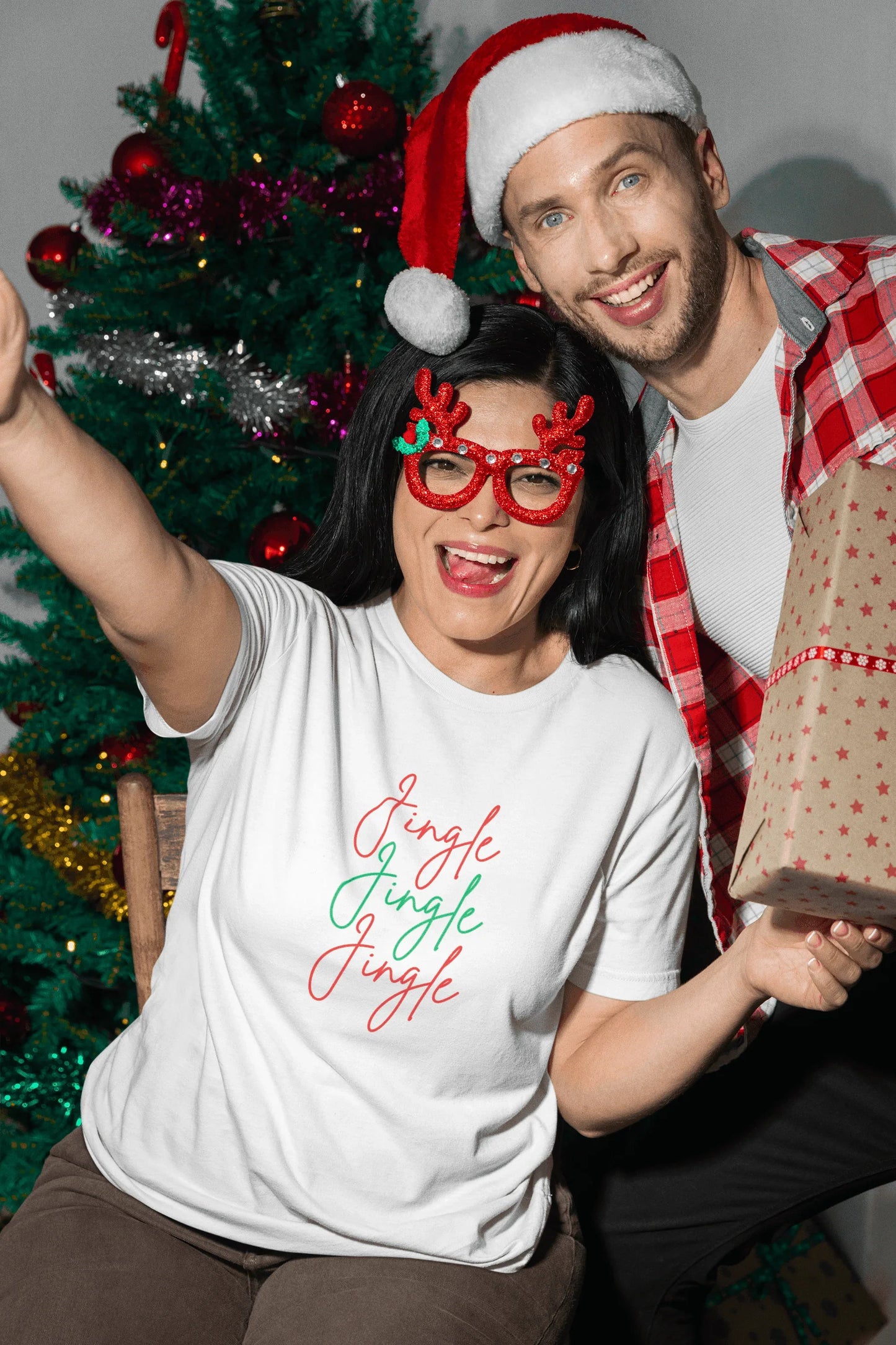 Jingle Jingle Jingle: All the Way to Christmas Fun! 🎄🎉🎁 - Unisex Softstyle T-shirt - Whippie's