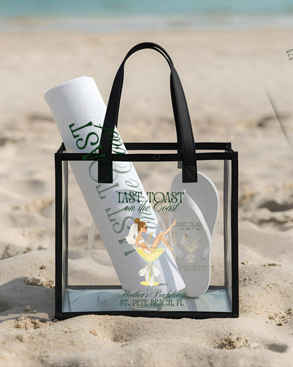 Toast on the Coast Bachelorette Beach Towel - Personalizable - FREE Shipping!