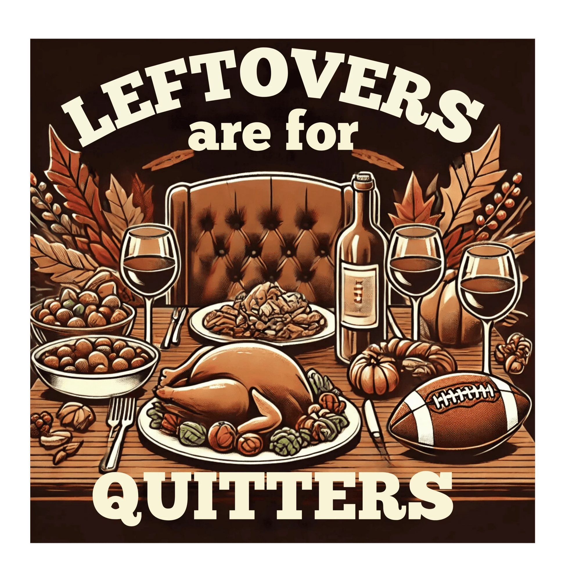 Leftovers are for Quitters - Football - Unisex T-Shirt - Whippie's