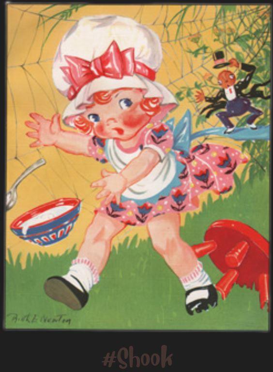 Nursery Rhyme - Little Miss Muffet "Shook" - Women's Racerback Tank - Whippie's