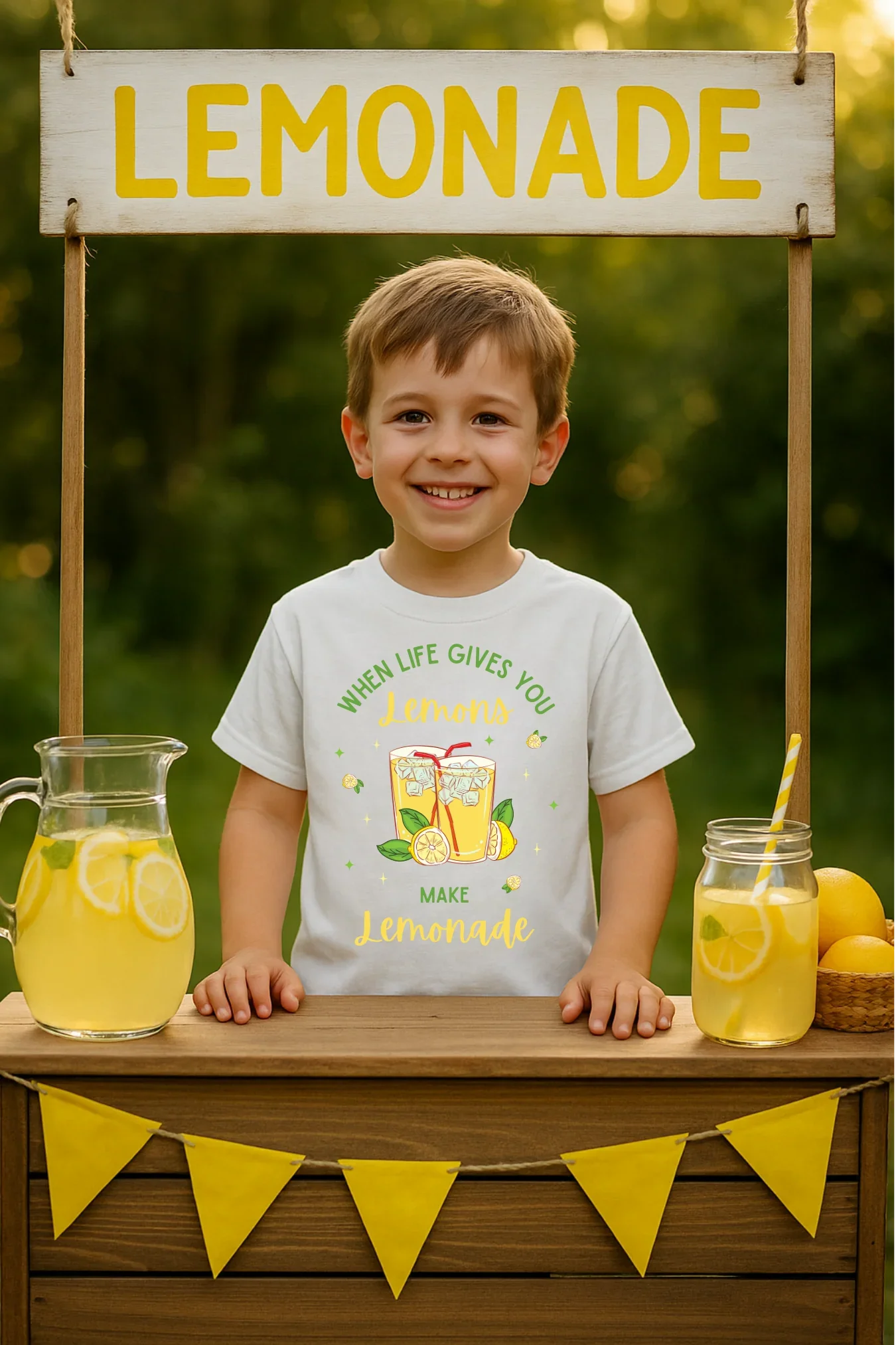 Squeeze the Day: Kids' Lemonade T-Shirt - Make Life Sweet!