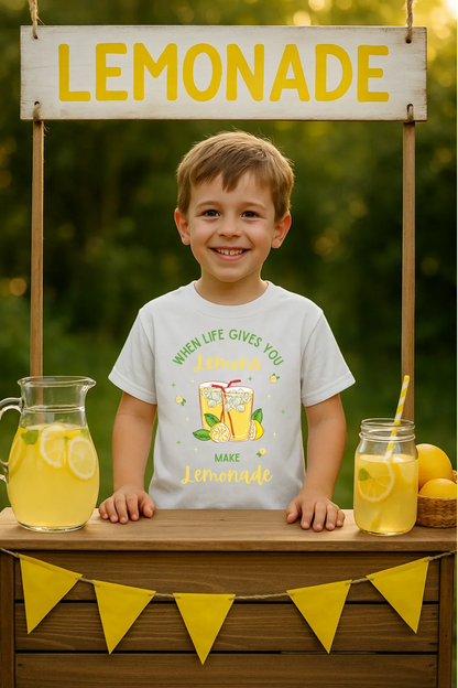 Squeeze the Day: Kids' Lemonade T-Shirt - Make Life Sweet!