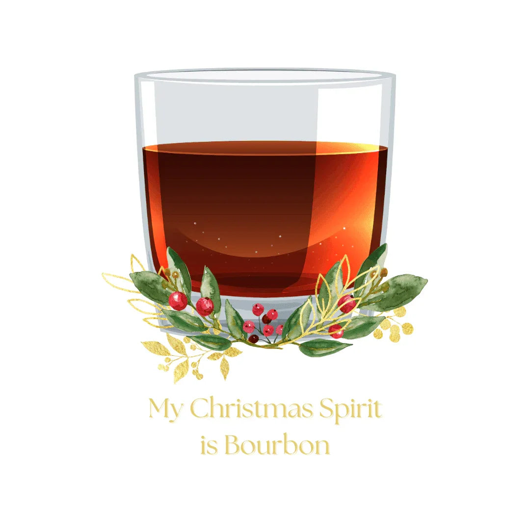 My Christmas Spirit is Bourbon 🥃🎄 - Unisex Softstyle T-shirt - Whippie's