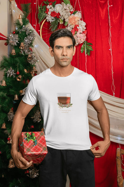 My Christmas Spirit is Bourbon 🥃🎄 - Unisex Softstyle T-shirt - Whippie's