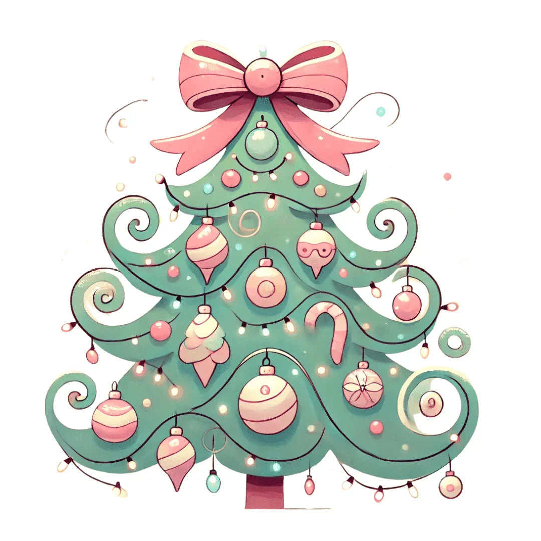🎄💖 Pastel Dream Christmas Tree ✨🎀 - Women's Softstyle Tee - Whippie's