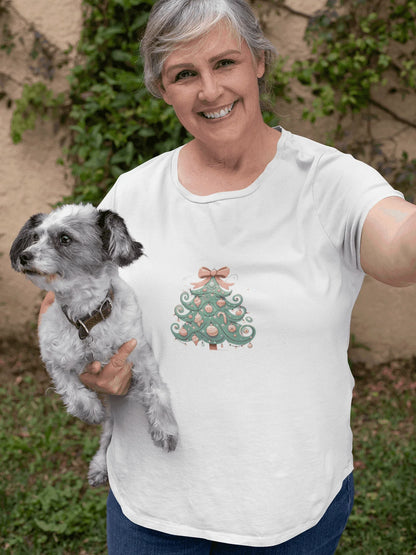 🎄💖 Pastel Dream Christmas Tree ✨🎀 - Women's Softstyle Tee - Whippie's