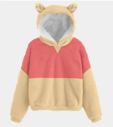 Winnie the Pooh Ultra-Soft Borg Fleece Hoodie with Ears - Whippie's