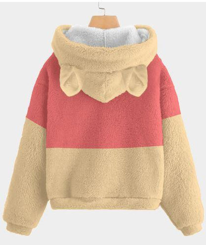 Winnie the Pooh Ultra-Soft Borg Fleece Hoodie with Ears - Whippie's