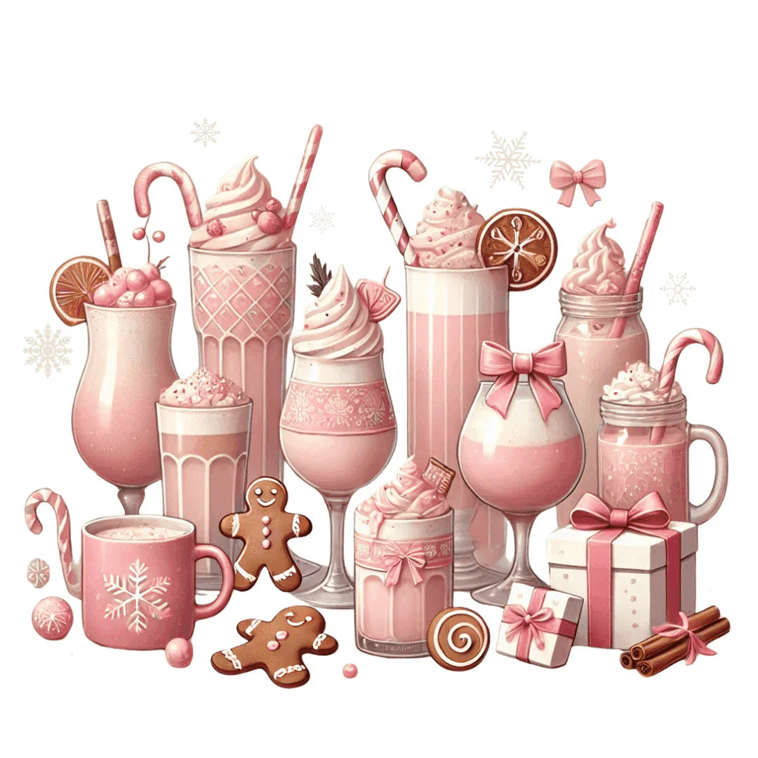 💖☕ Pretty in Pink Holiday Coffee ❄️🎀 - Women's Softstyle Tee - Whippie's