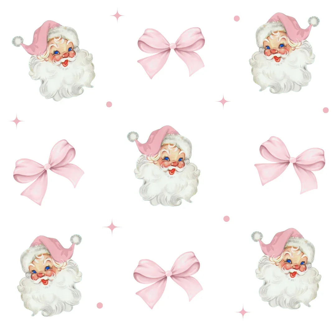 Vintage Santa Coquette Childrens Santa Pajamas Set