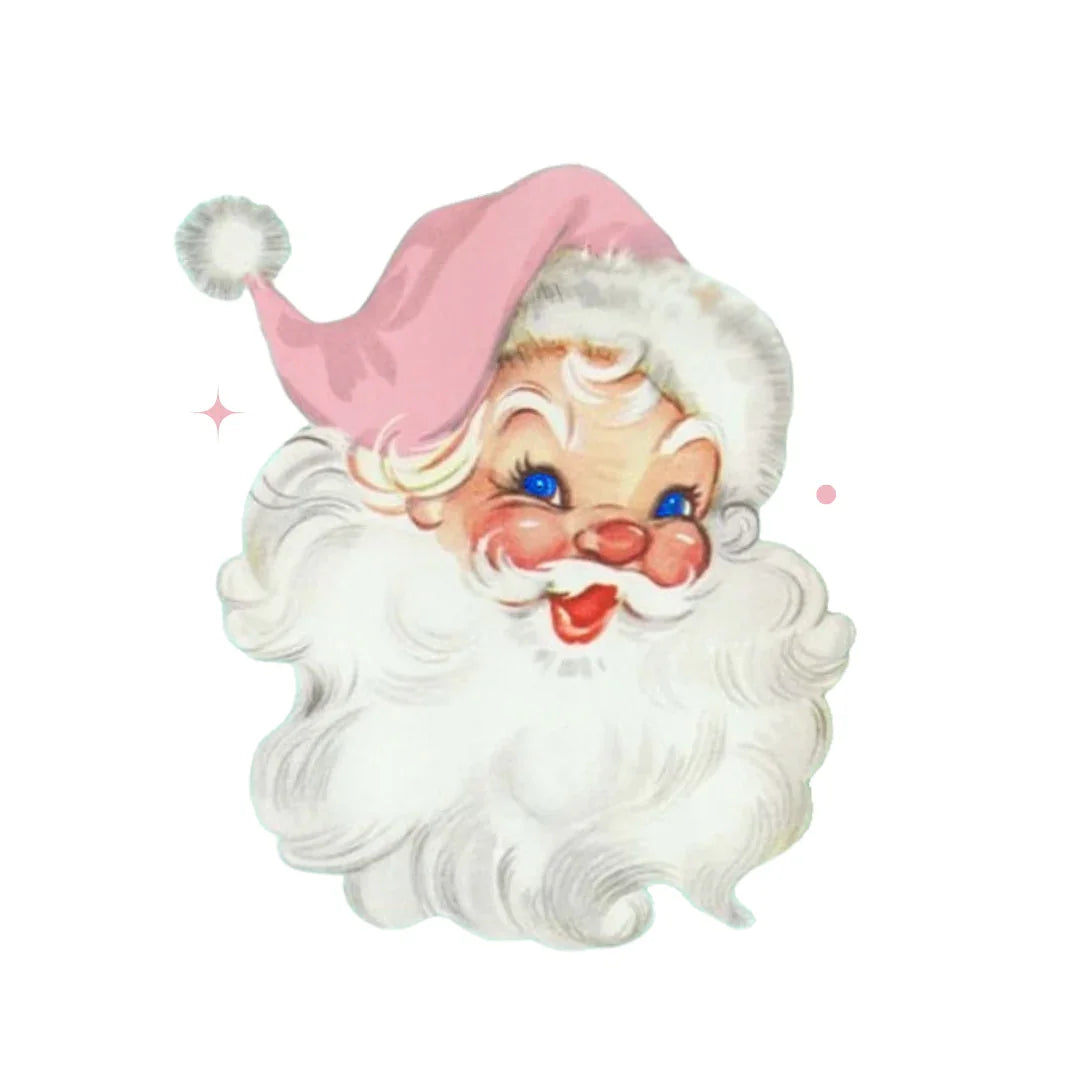 Vintage Santa Coquette Childrens Santa Pajamas Set