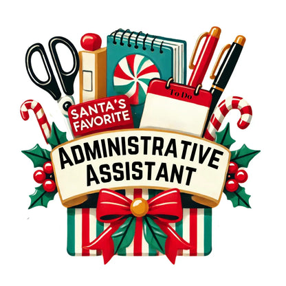 Santa's Favorite Administrative Assistant - Women's Softstyle Tee - Whippie's