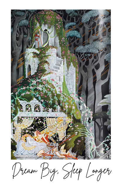 Sleeping Beauty Dream Big V-Neck T-Shirt