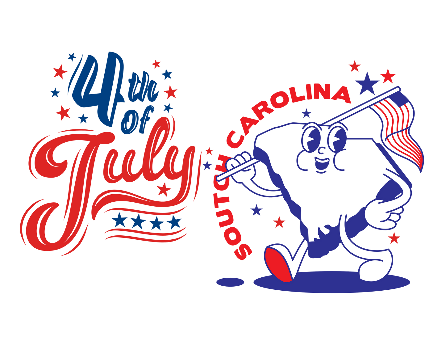 State Flag Pride - 4th of July Tee - Personalizable