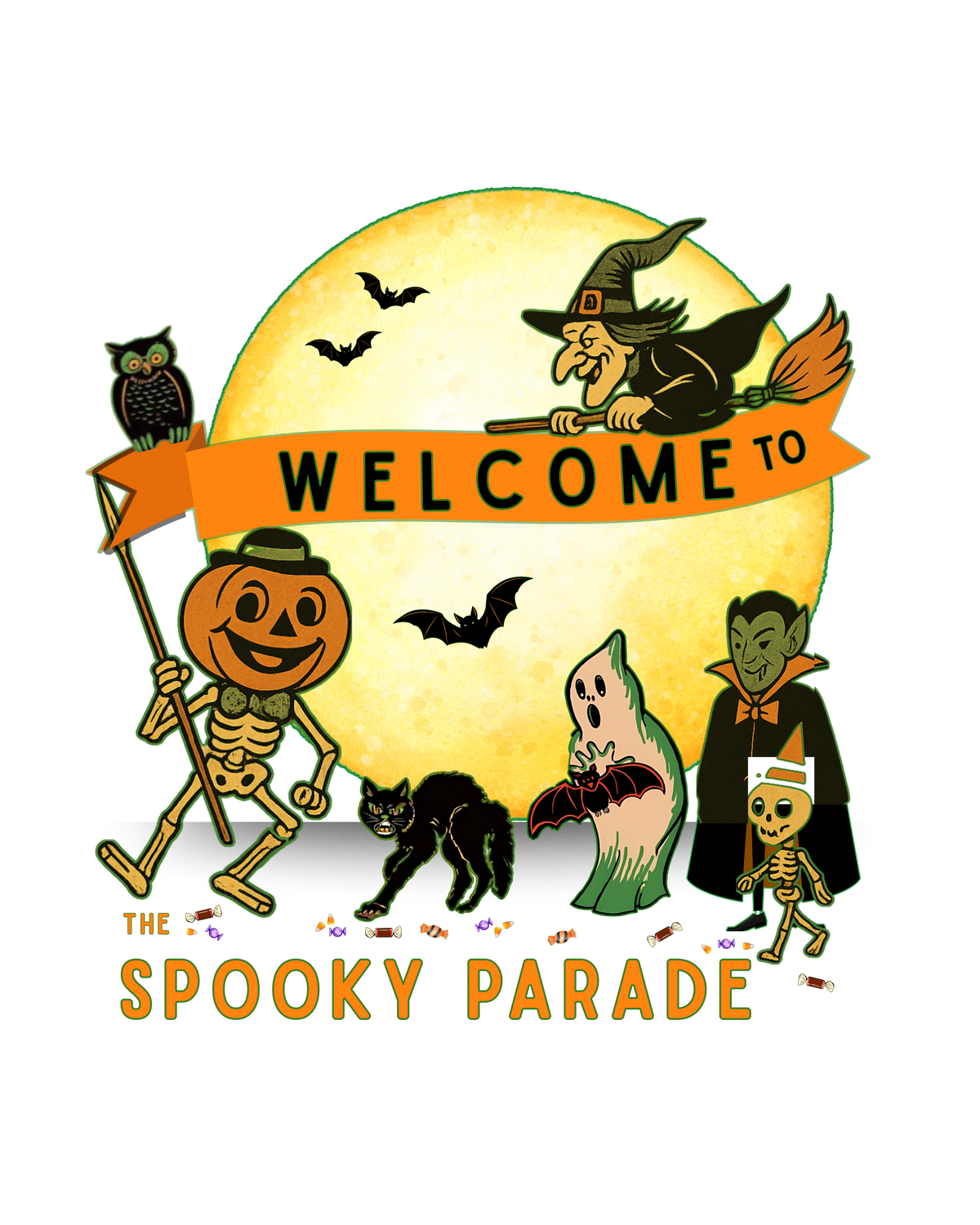 Halloween Tote Bag | Welcome to the Spooky Parade Canvas Bag