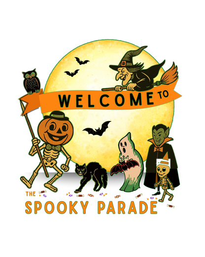 Halloween Tote Bag | Welcome to the Spooky Parade Canvas Bag