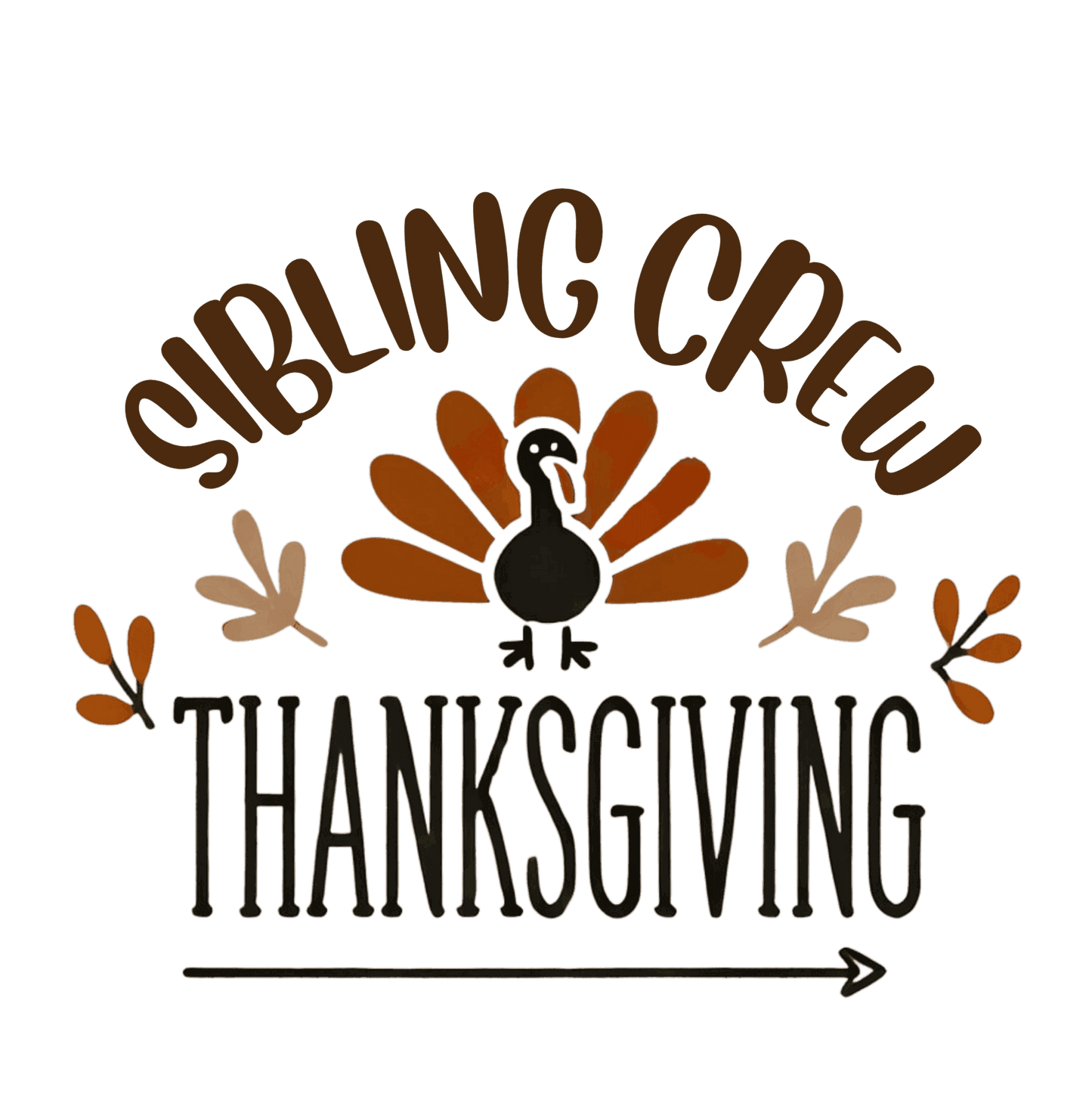 Thanksgiving Sibling Crew - Infant Fine Jersey Bodysuit - Whippie's