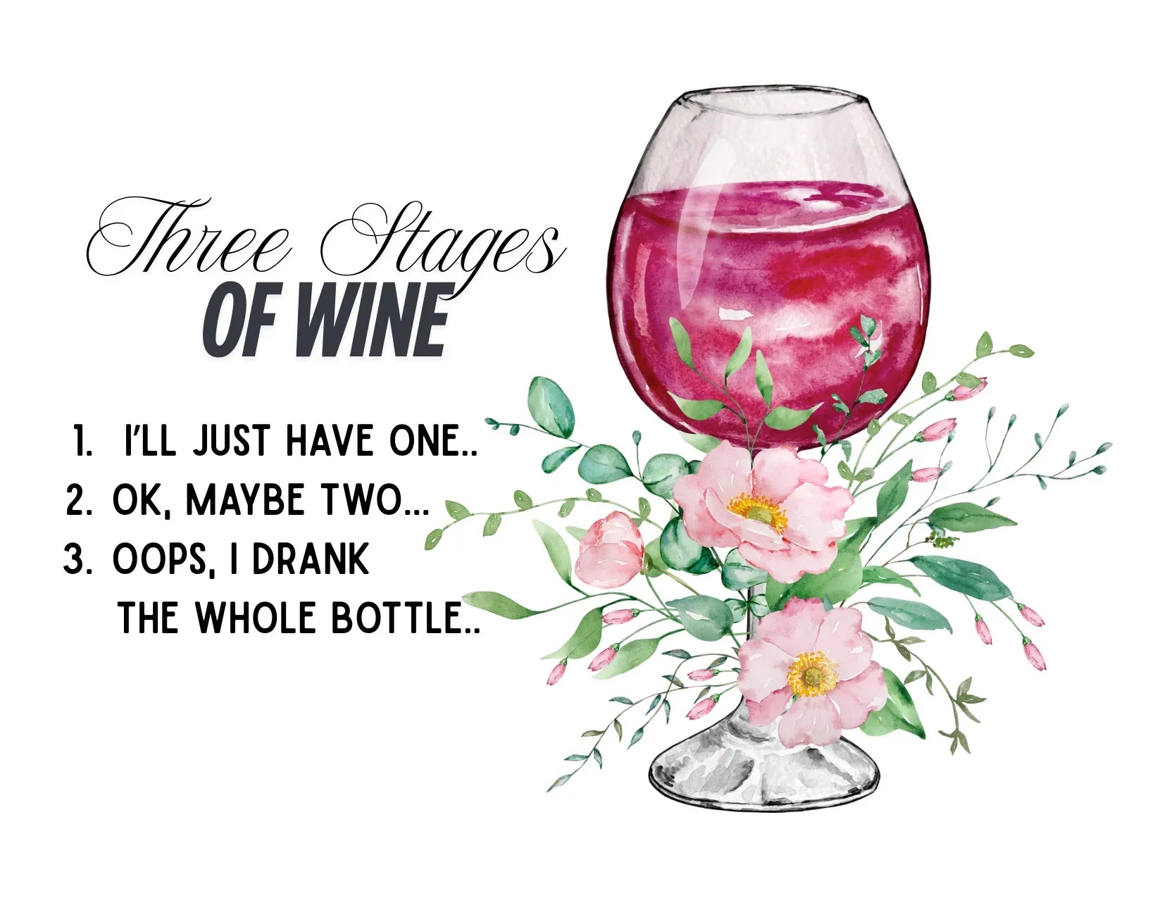 428. Three Stages of Wine 12oz Egg Shaped Insulated Tumbler - FREE Shipping! - Whippie's