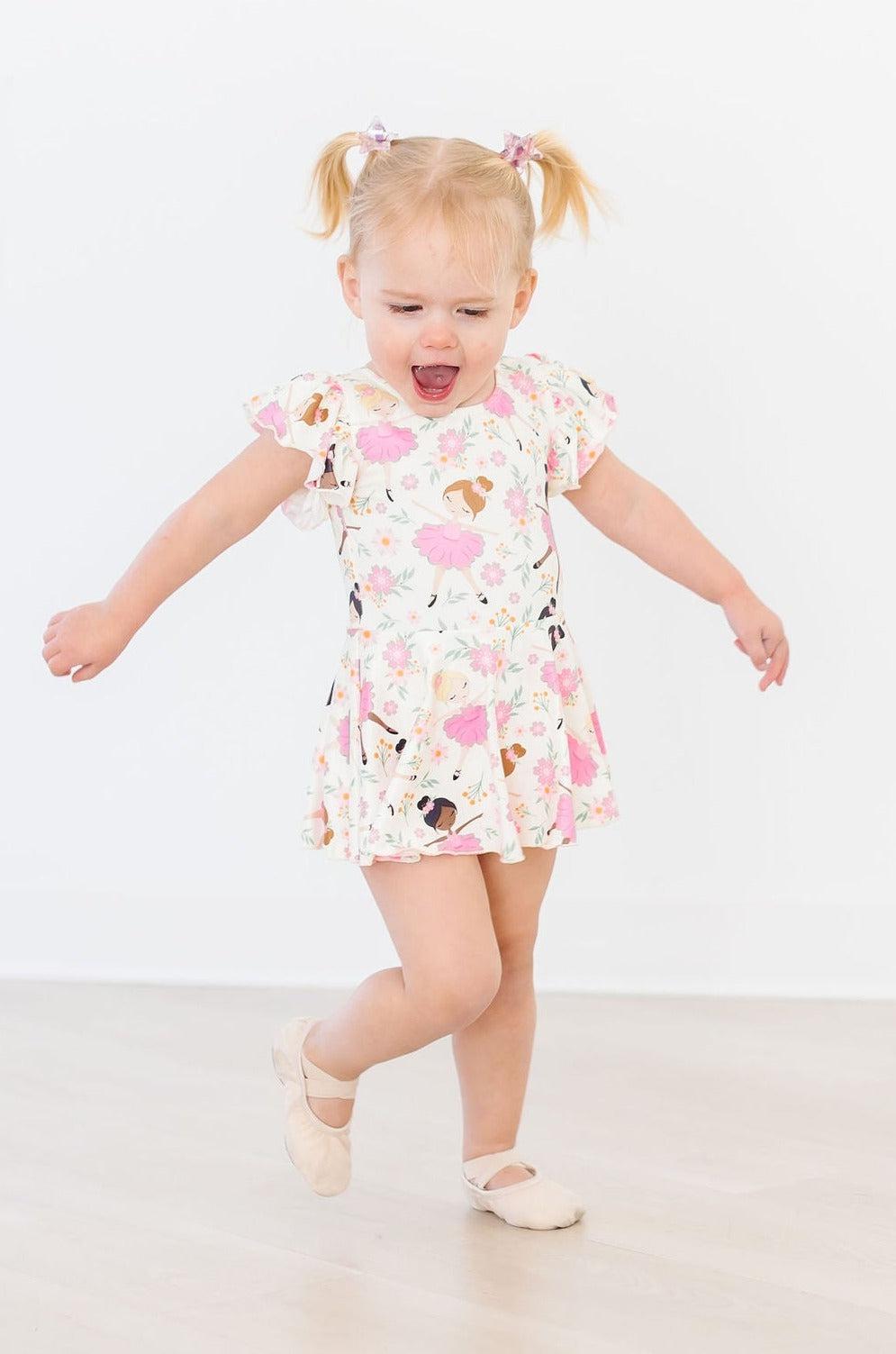 Mila & Rose Tiny Dancer short-sleeve Twirl Leotard, additional product view 2
