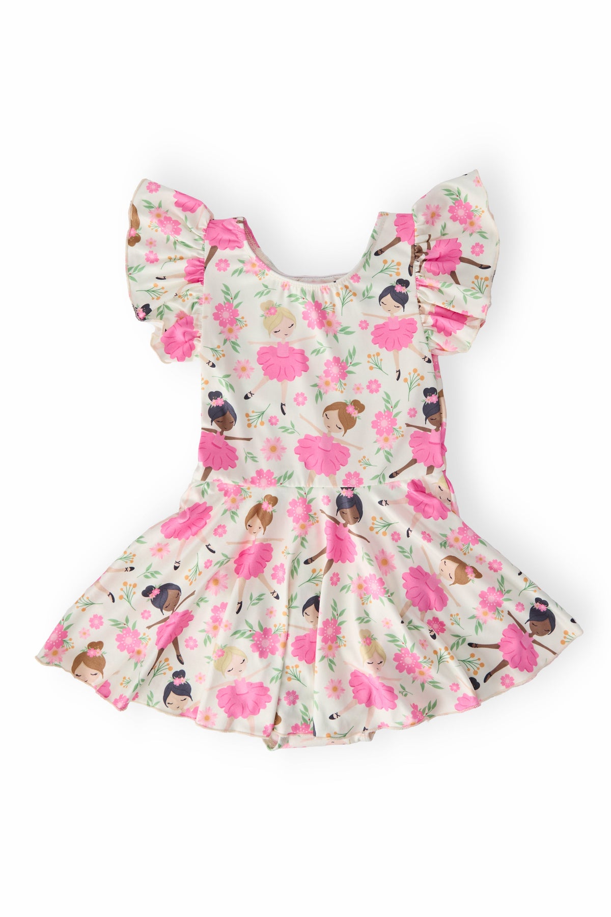 Mila & Rose Tiny Dancer short-sleeve Twirl Leotard, featured product view