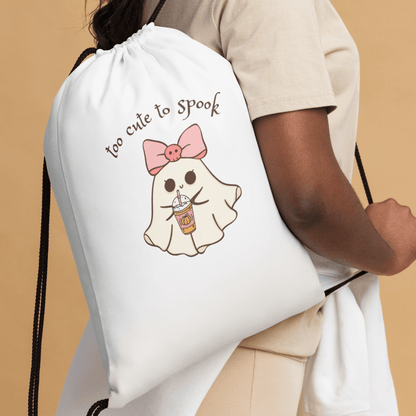 Too Cute to Spook Drawstring Bag - 👻💖 Carry Your Spooky Essentials in Style! 💖👻 - Whippie's