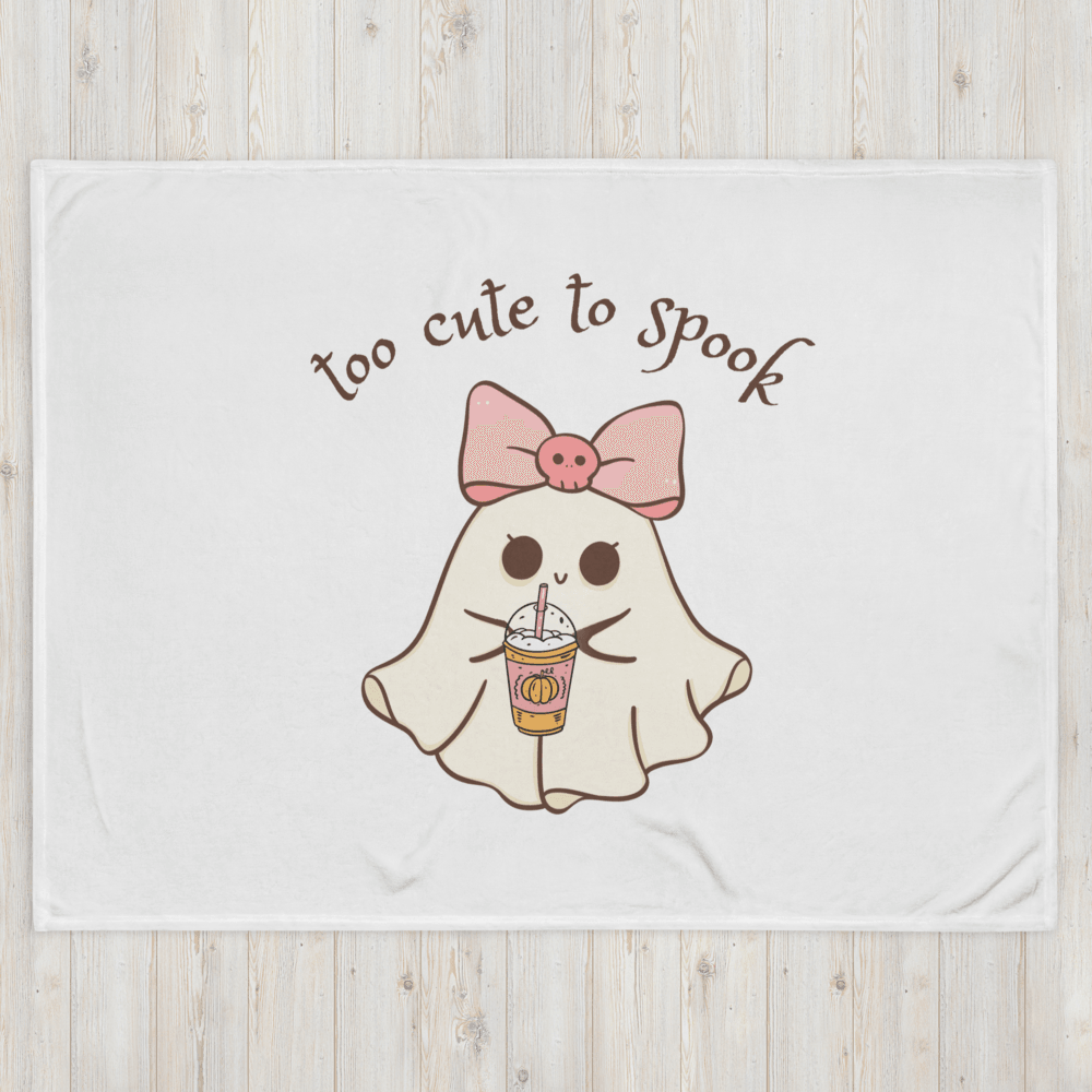 Too Cute to Spook Throw Blanket - 👻💖 Snuggle Up with Spooky Cuteness! 💖👻 - Whippie's