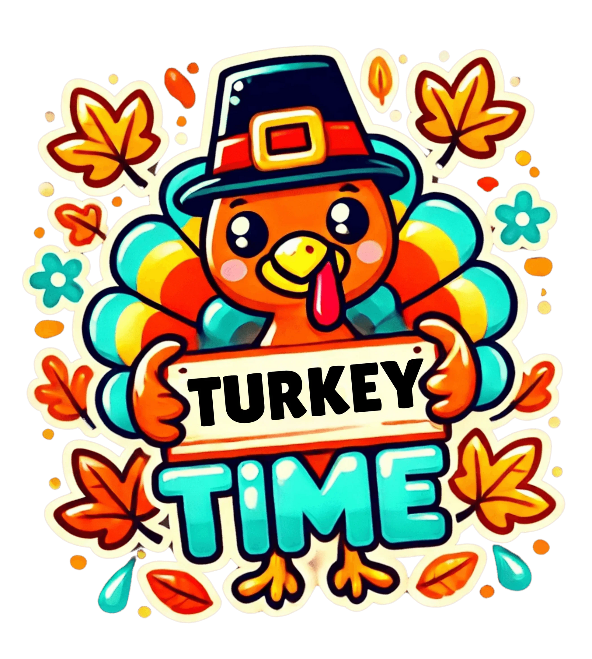 Turkey Time - Kids Softstyle Tee - Whippie's