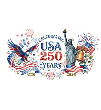 USA 250 Years Tumbler – 1776 to 2026 Patriotic Travel Mug